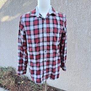 Banana Republic Men's Plaid Slim Fit Long Sleeve Button Down Shirt Size Large